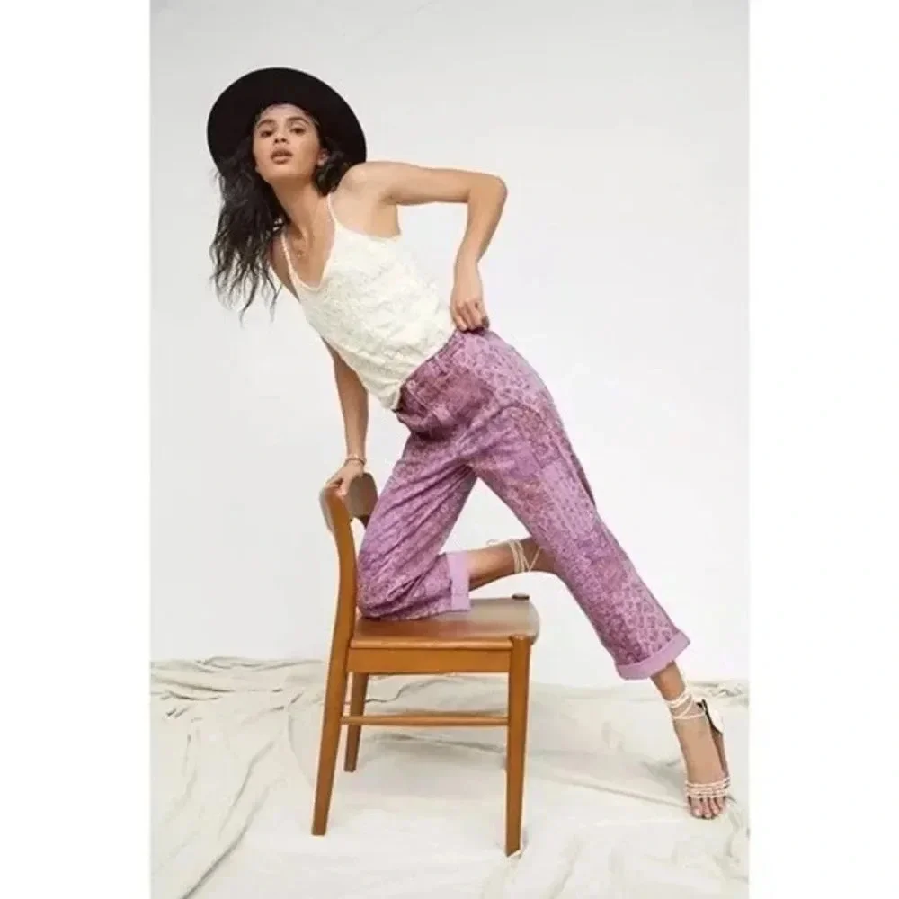 Pilcro Purple Patchwork Pants - Picture 5 of 12